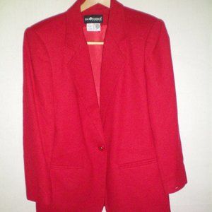 Sag Harbor womens Lined jacket blazer,8P, 100% woo